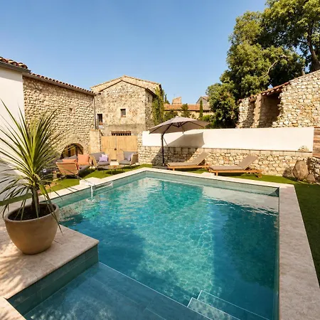 Villa Authentique Maison En Pierre Avec Piscine Aux Portes D'uzes Uzès