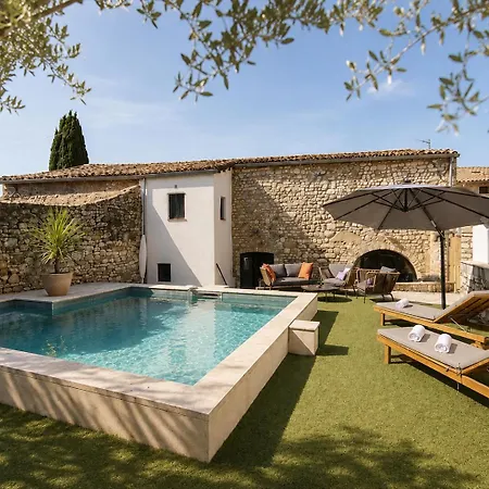 Authentique Maison En Pierre Avec Piscine Aux Portes D'uzes *